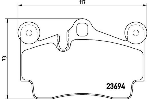 Brembo Σετ τακάκια, Δισκόφρενα - P 85 070