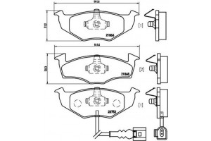 Brembo Σετ τακάκια, Δισκόφρενα - P 85 071