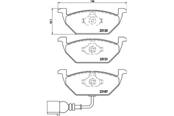 Brembo Σετ τακάκια, Δισκόφρενα - P 85 072