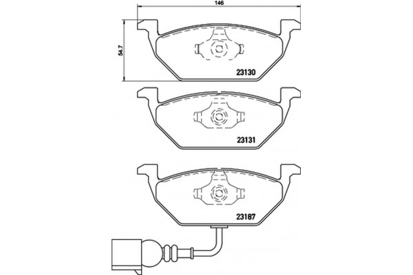 Brembo Σετ τακάκια, Δισκόφρενα - P 85 072