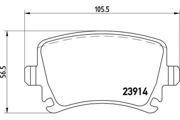 Brembo Σετ τακάκια, Δισκόφρενα - P 85 073X