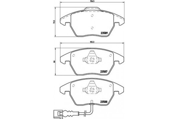 Brembo Σετ τακάκια, Δισκόφρενα - P 85 075X