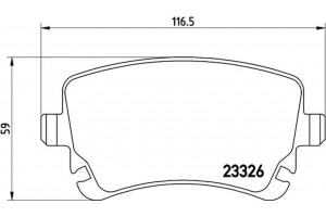 Brembo Σετ τακάκια, Δισκόφρενα - P 85 076