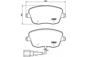 Brembo Σετ τακάκια, Δισκόφρενα - P 85 077