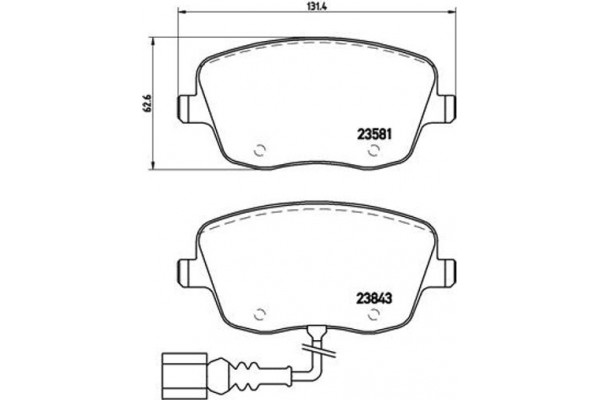 Brembo Σετ τακάκια, Δισκόφρενα - P 85 077