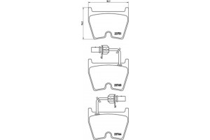Brembo Σετ τακάκια, Δισκόφρενα - P 85 078