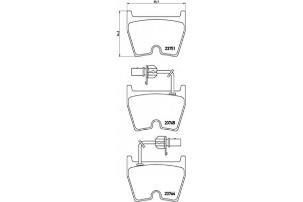 Brembo Σετ τακάκια, Δισκόφρενα - P 85 078