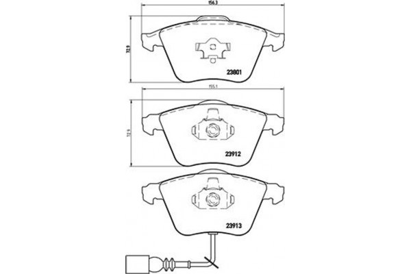 Brembo Σετ τακάκια, Δισκόφρενα - P 85 079