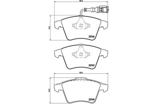 Brembo Σετ τακάκια, Δισκόφρενα - P 85 082