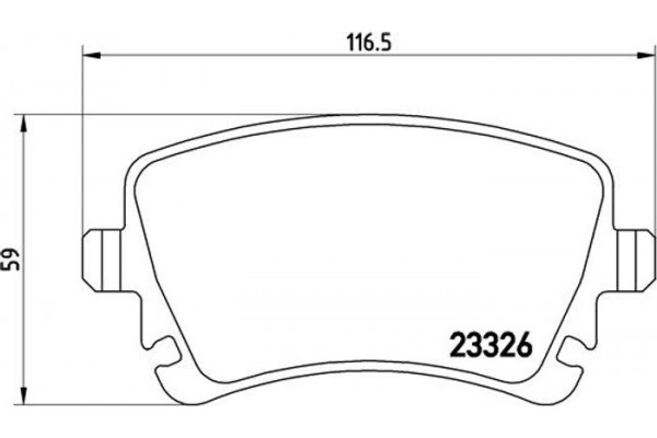 Brembo Σετ τακάκια, Δισκόφρενα - P 85 083