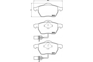 Brembo Σετ τακάκια, Δισκόφρενα - P 85 085