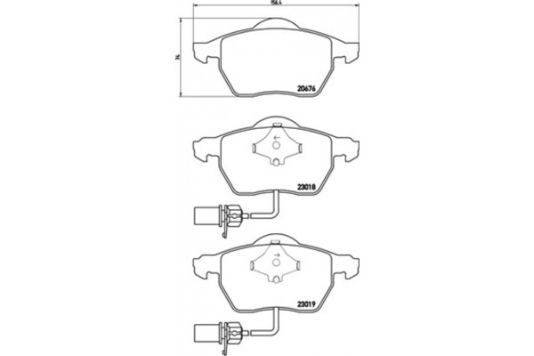 Brembo Σετ τακάκια, Δισκόφρενα - P 85 085X