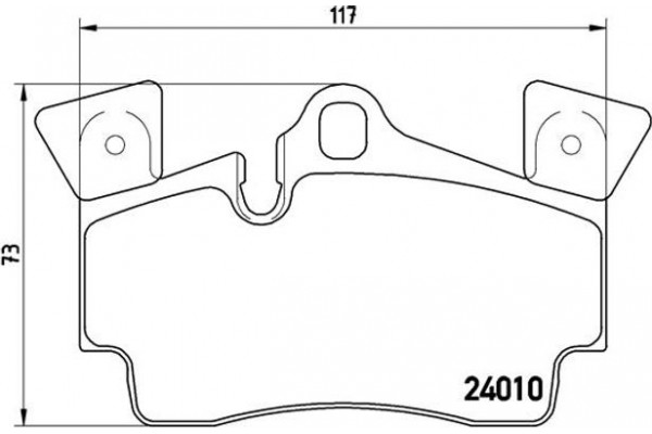 Brembo Σετ τακάκια, Δισκόφρενα - P 85 088