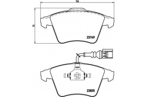 Brembo Σετ τακάκια, Δισκόφρενα - P 85 090