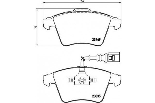 Brembo Σετ τακάκια, Δισκόφρενα - P 85 090