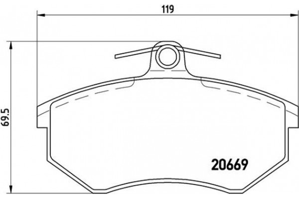 Brembo Σετ τακάκια, Δισκόφρενα - P 85 092