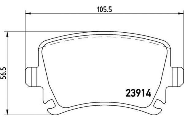 Brembo Σετ τακάκια, Δισκόφρενα - P 85 095