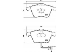Brembo Σετ τακάκια, Δισκόφρενα - P 85 097