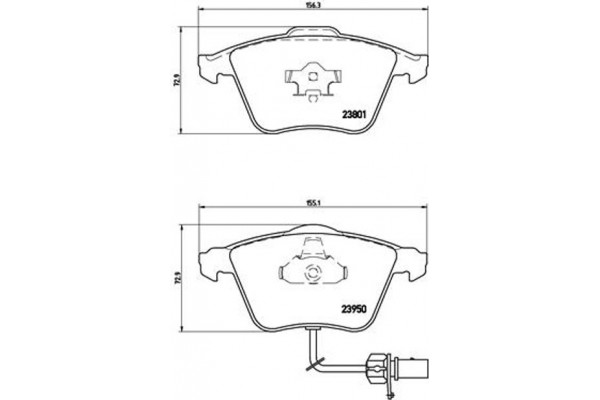 Brembo Σετ τακάκια, Δισκόφρενα - P 85 097