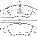 Brembo Σετ τακάκια, Δισκόφρενα - P 85 098