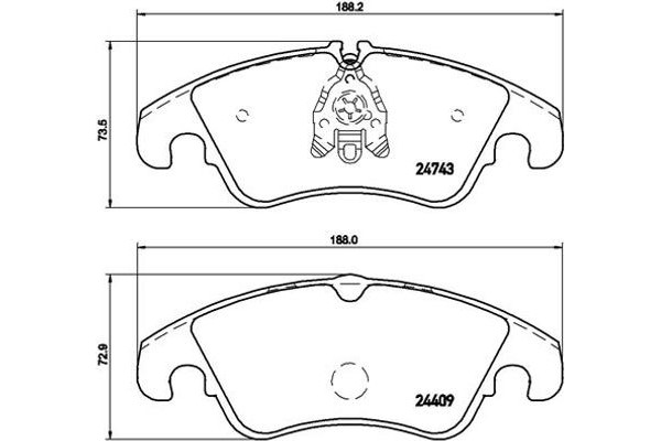 Brembo Σετ τακάκια, Δισκόφρενα - P 85 098