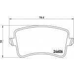 Brembo Σετ τακάκια, Δισκόφρενα - P 85 099X