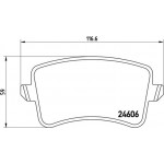 Brembo Σετ τακάκια, Δισκόφρενα - P 85 100X