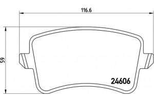 Brembo Σετ τακάκια, Δισκόφρενα - P 85 100