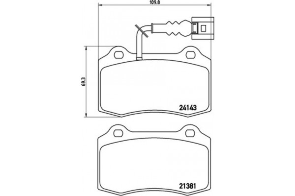 Brembo Σετ τακάκια, Δισκόφρενα - P 85 104