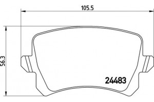Brembo Σετ τακάκια, Δισκόφρενα - P 85 108
