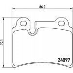 Brembo Σετ τακάκια, Δισκόφρενα - P 85 111