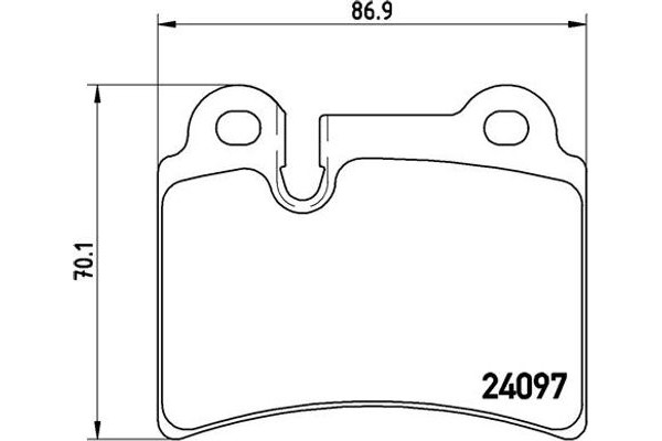 Brembo Σετ τακάκια, Δισκόφρενα - P 85 111