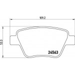 Brembo Σετ τακάκια, Δισκόφρενα - P 85 114X