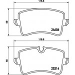 Brembo Σετ τακάκια, Δισκόφρενα - P 85 118