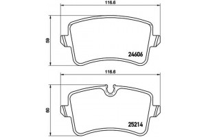 Brembo Σετ τακάκια, Δισκόφρενα - P 85 118