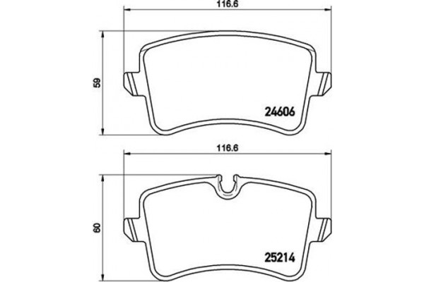 Brembo Σετ τακάκια, Δισκόφρενα - P 85 118