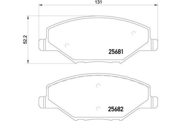 Brembo Σετ τακάκια, Δισκόφρενα - P 85 121