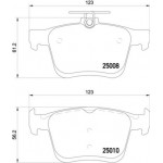 Brembo Σετ τακάκια, Δισκόφρενα - P 85 125X