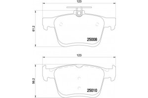 Brembo Σετ τακάκια, Δισκόφρενα - P 85 125