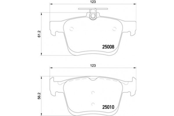 Brembo Σετ τακάκια, Δισκόφρενα - P 85 125X