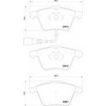 Brembo Σετ τακάκια, Δισκόφρενα - P 85 129X