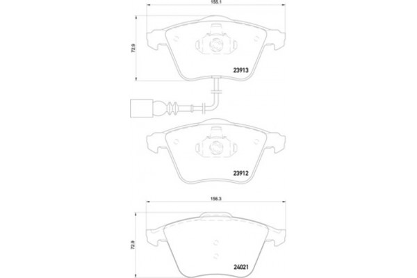 Brembo Σετ τακάκια, Δισκόφρενα - P 85 129X