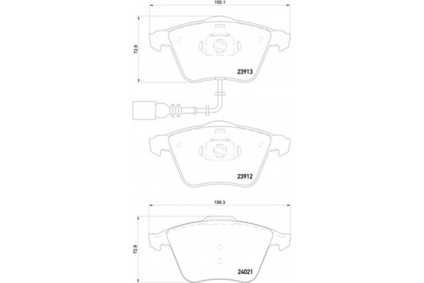 Brembo Σετ τακάκια, Δισκόφρενα - P 85 129