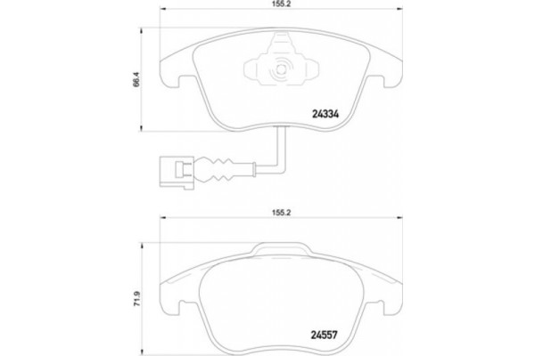 Brembo Σετ τακάκια, Δισκόφρενα - P 85 130