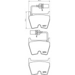 Brembo Σετ τακάκια, Δισκόφρενα - P 85 132