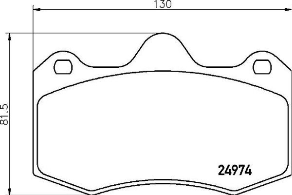 Brembo Σετ τακάκια, Δισκόφρενα - P 85 134