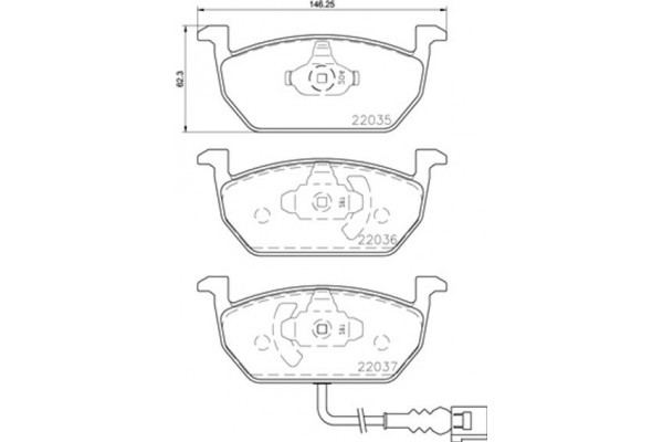 Brembo Σετ τακάκια, Δισκόφρενα - P 85 137