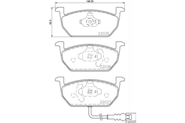 Brembo Σετ τακάκια, Δισκόφρενα - P 85 137X