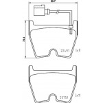 Brembo Σετ τακάκια, Δισκόφρενα - P 85 152