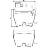Brembo Σετ τακάκια, Δισκόφρενα - P 85 152X